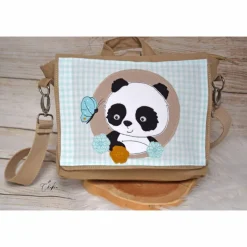 Kindergartenrucksack, Kindergartentasche, Pandabär, Stickdatei, personalisierbar, Geschenk, Rucksack, Tasche, individuell Kinder Kinderrucksack