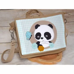 Kindergartenrucksack, Kindergartentasche, Pandabär, Stickdatei, personalisierbar, Geschenk, Rucksack, Tasche, individuell Kinder Kinderrucksack