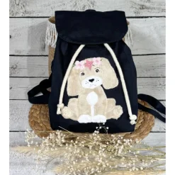 Kindergartenrucksack Mädchen Hund Welpe Kindergarten personalisiert individuelles Geschenk Kinder Kinderrucksack