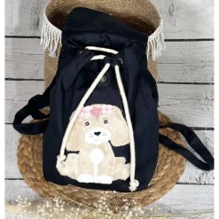 Kindergartenrucksack Mädchen Hund Welpe Kindergarten personalisiert individuelles Geschenk Kinder Kinderrucksack