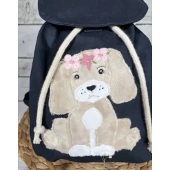 Kindergartenrucksack Mädchen Hund Welpe Kindergarten personalisiert individuelles Geschenk Kinder Kinderrucksack