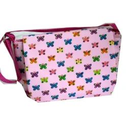 Kindergartentaschen|Frau Groschke Kindergartentasche Tasche Schmetterlinge rosa pink Blümchen Umhängetasche Schultertasche Kinder