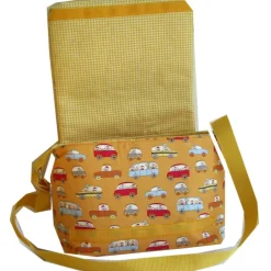 Hot Kindergartentasche Tasche Fahrzeuge Autos gelb weiß Geschenkidee Kinder Sohn Tochter Kinder Kindergartentaschen