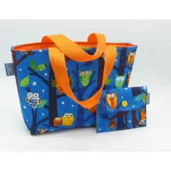 Sale Kindertasche Eulenwald + Geldbeutel, Unikate von Kinder Kindergartentaschen