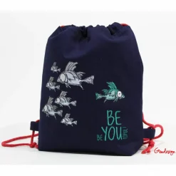 New Kinder-Turnbeutel "Be You" Kinder Turnbeutel