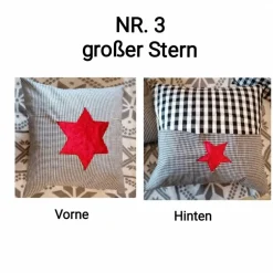 Sale Kissenhülle Weihnachtsmotiv Handarbeit 40x40cm Weihnachtsdeko