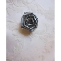 Best Klammer Haarklammer grau Stoffblume Haarblume "Sophie" elegant festlich romantisch Hochzeit Brautschmuck