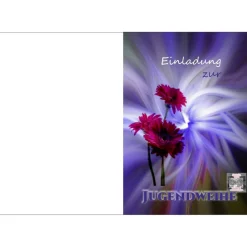 Sale Klappkarte, Einladung,  zur Jugendweihe Format DIN 6 hoch Einladungskarten