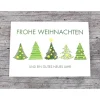 Weihnachtskarten|ZWEIFARBIG Klappkarte **Grüne Bäume** von Weihnachtswünsche Frohe Weihnachten Grußkarte Weihnacht