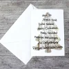 Weihnachtskarten|ZWEIFARBIG Klappkarte **Holz2** von Weihnachtswünsche Frohe Weihnachten Weihnachtskarte Weihnachtsgrüße