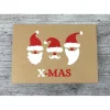 Weihnachtskarten|ZWEIFARBIG Klappkarte **3Wichtel** von Kraftpapier Weihnachtswünsche Frohe Weihnachten Grußkarte Wichtel