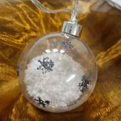 Sale Klare Weihnachtskugeln befüllt, 4 Stück, B-Ware Baumschmuck