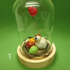 Best kleine Ostergrüße aus Glas Osterkörbchen
