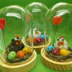 Best kleine Ostergrüße aus Glas Osterkörbchen