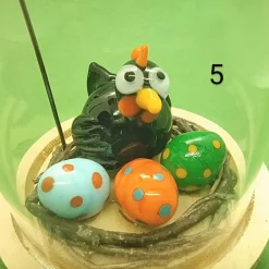 Best kleine Ostergrüße aus Glas Osterkörbchen