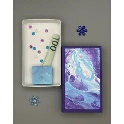 Sale Künstlerische Geldgeschenk Box im Pouring-Design – Originelle Geschenkverpackung Geschenkverpackungen