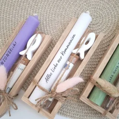Sale Kommunion Geldgeschenk Kommunionsgeschenk mit Fisch Reagenzglas Geschenkset für Jungen und Mädchen Kommunionskerze Gutsc Geschenke
