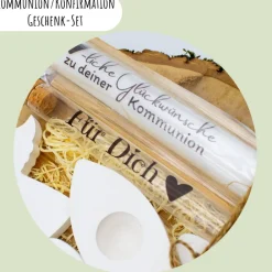Sale Kommunion oder Konfirmation Geschenk-Set | personalisierbar | Geldgeschenk | Geschenkidee | Glaube | Kirche Geschenke