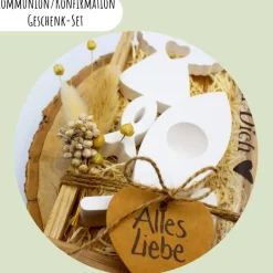 Sale Kommunion oder Konfirmation Geschenk-Set | personalisierbar | Geldgeschenk | Geschenkidee | Glaube | Kirche Geschenke