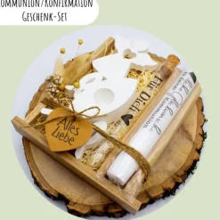 Sale Kommunion oder Konfirmation Geschenk-Set | personalisierbar | Geldgeschenk | Geschenkidee | Glaube | Kirche Geschenke