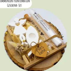 Sale Kommunion oder Konfirmation Geschenk-Set | personalisierbar | Geldgeschenk | Geschenkidee | Glaube | Kirche Geschenke