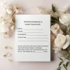 Kommunionseinladungskarten-Set 10er-Pack, florale Kommunionseinladung, blumige Einladung zur Kommunion Einladungskarten