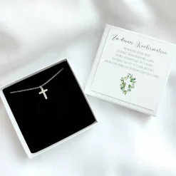Clearance Konfirmation Geschenk für Mädchen, Halskette mit Anhänger, mit Karte und Geschenkbox Geschenke