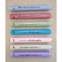 Geschenke|Suanda Living Konfirmation Konfirmationsgeschenk mit Fisch Geschenkset für Jungen und Mädchen Konfirmationskerze