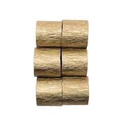 Discount Kreppbänder goldfarben 6 Rollen a 10 m 35 mm breit Hochzeitsgirlanden