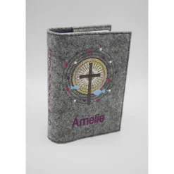 Outlet Kreuz Schrein Gebetbuch Hülle Geschenk Kommunion Firmung Rosenkranz religiös personalisier Gotteslobhülle