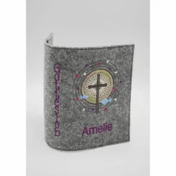 Outlet Kreuz Schrein Gebetbuch Hülle Geschenk Kommunion Firmung Rosenkranz religiös personalisier Gotteslobhülle