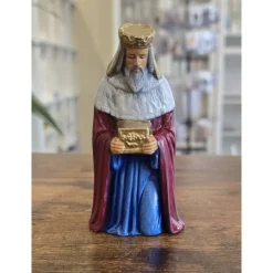 Krippen|Keramikflamme Krippenfigur aus Keramik - König - Weihnachtsdekoration