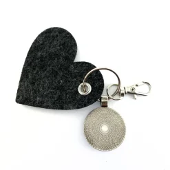 Online Kuba Oldtimer Schlüsselanhänger mit Foto Cabochon und Filzherz made in Deutschland Gastgeschenke
