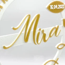 Online Kuchen Topper zur Kommunion - personalisiert mit Farbe, Name & Datum Tortendekoration