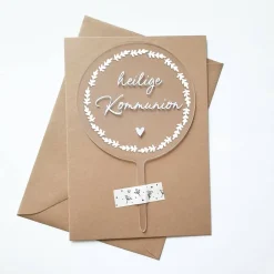 Outlet Kuchenstecker aus Acryl I Cake Topper I Kommunion I Kuchendeko Dekoration