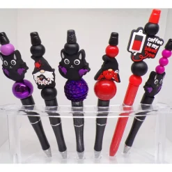 Accessoires|Punkrockdesign Kugelschreiber Gnom Zwerg Horror Fledermaus – Unikate Geschenkideen