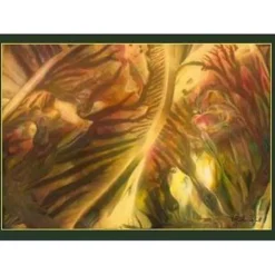 Clearance Kunst–Doppelkarte - „Flutlicht“ - bewusst ohne Textvorgabe - Design Ulrike Kröll. Glückwunschkarten