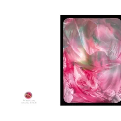 Clearance Kunst–Doppelkarte - „Rosa Seide“ - bewusst ohne Textvorgabe - Design  Ulrike Kröll. Glückwunschkarten