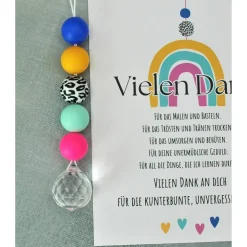 Danksagungskarten|EMas Lädchen kunterbuntes Abschiedsgeschenk Kindergarten, Dankeschön Erzieherin, Sonnenfänger, Abschiedsgeschenk