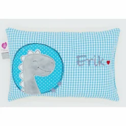 Best Kuschelkissen Dino Dinosaurier Wunschnamen Taufkissen Geburtskissen - Schmusekissen Kissen mit Namen Gastgeschenke