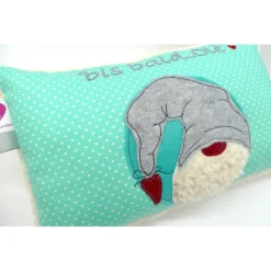 Best Kuschelkissen Wichtel Tomte Zwerg Rentier Rednose Elch Reh Rudolph Nikolaus - Weihnachten- Kissen mit Namen Weihnachtsdeko