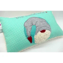 Best Kuschelkissen Wichtel Tomte Zwerg Rentier Rednose Elch Reh Rudolph Nikolaus - Weihnachten- Kissen mit Namen Weihnachtsdeko