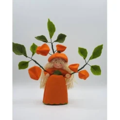 Herbst|Katjas Blumenkinder Lampionblume - Physalis  - Blumenkind - Jahreszeitentisch - Waldorf Art- Art.Nr. HE31
