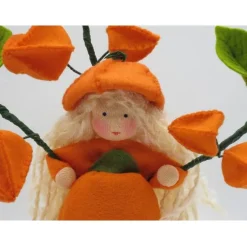 Herbst|Katjas Blumenkinder Lampionblume - Physalis  - Blumenkind - Jahreszeitentisch - Waldorf Art- Art.Nr. HE31