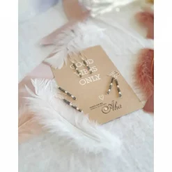 Best Lange schmale Ohrringe,Hematit, Silber, Perlen, Brautschmuck extravagant, minimalistisch zum Brautkleid, Schmuck zur Hoc Brautschmuck