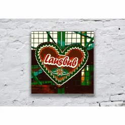 Accessoires|ANNblick Fotokunst by Ann LAUSBUB Herz Grün Oktoberfest Lebkuchenherz Fotografie Pop Art Print Kunstdruck Geschenk für ihn // 13 x 13 cm // 20 x 20 cm // 30 x 30 cm