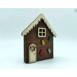 Wichtelzauber|Hübsches Aus Holz Lebkuchenhaus aus Holz / Wichtelhaus