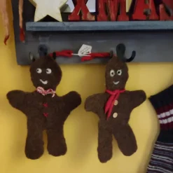 Weihnachtsdeko|GIDDIS FILZBOUTIQUE Lebkuchenmännchen handgefilzte Deko