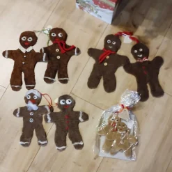 Weihnachtsdeko|GIDDIS FILZBOUTIQUE Lebkuchenmännchen handgefilzte Deko