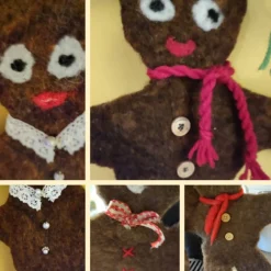 Weihnachtsdeko|GIDDIS FILZBOUTIQUE Lebkuchenmännchen handgefilzte Deko